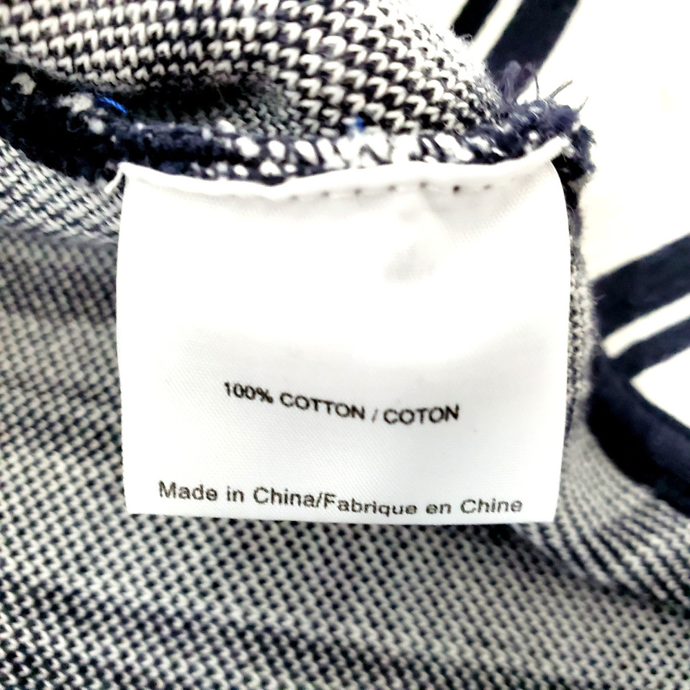 Tory Burch Striped Long Sleeve Cotton Top - Picture 7 of 8